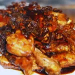 Spicy barbecue Chinese style spare ribs