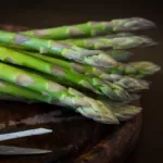 Asparagus bunch. For use in this asparagus wrapped in Parma ham recipe