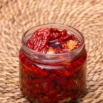 Sun-dried tomatoes in a jar